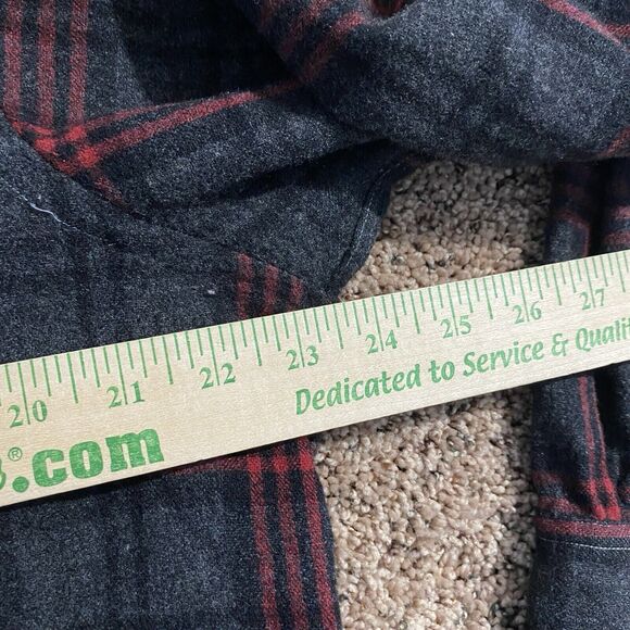 Woolshire Mens Shirt XL Red Plaid Wool Blend Flannel Button Up Long Sleeve VTG - Picture 6 of 7